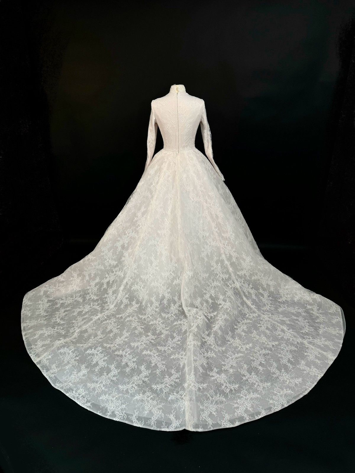 Other Brand New US 8 Anna Augusta French Corded Lace Wedding Dress Size M / US 6-8 / IT 42-44 - 7 Thumbnail