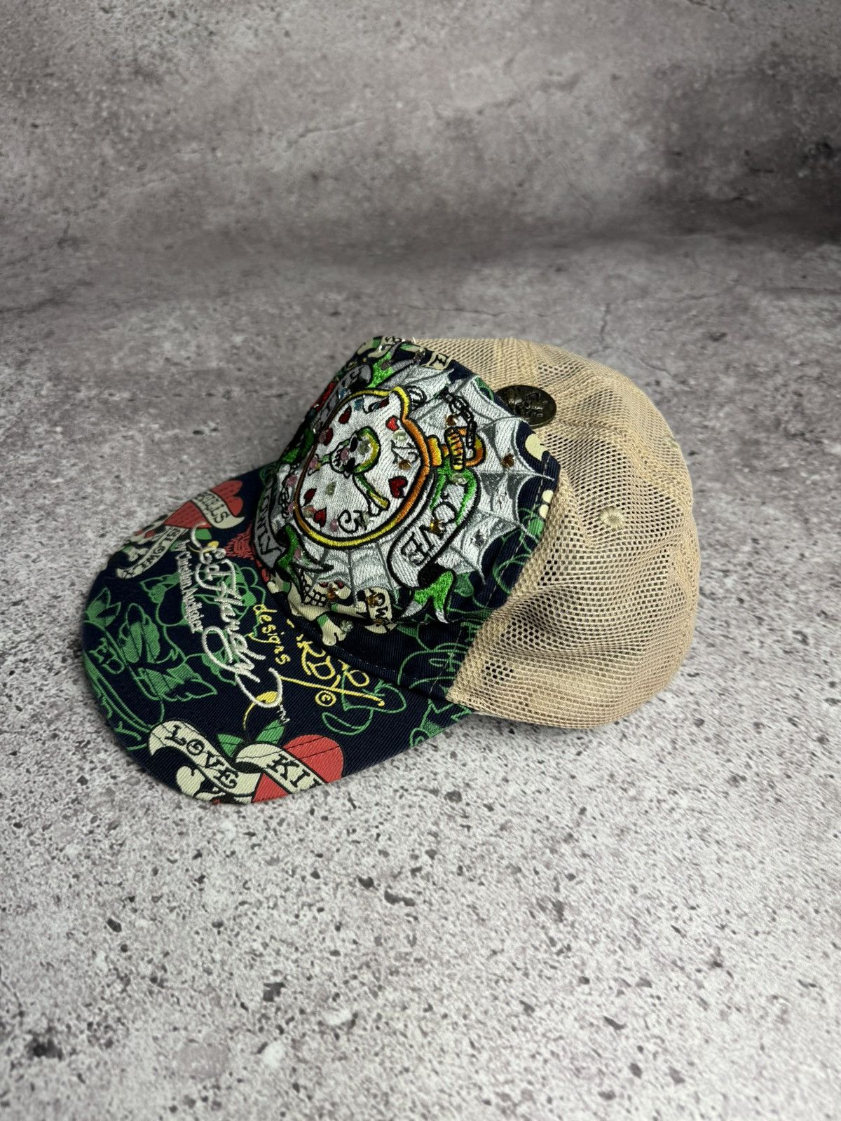 Christian Audigier × Ed Hardy × Vintage Ed Hardy Cap Hat Vintage Men’s Size ONE SIZE - 2 Thumbnail