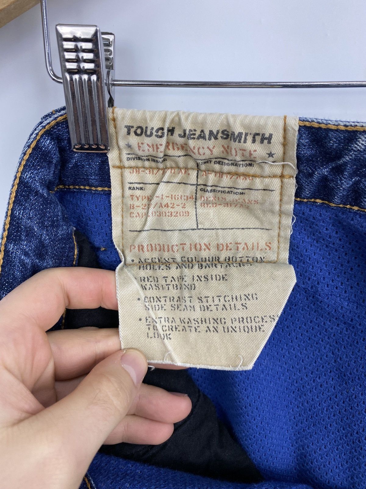 Hysteric Glamour 🇺🇸 Rare Tough Jeansmith Japan Distressed Jeans Y2K Hype Size US 34 / EU 50 - 8 Thumbnail