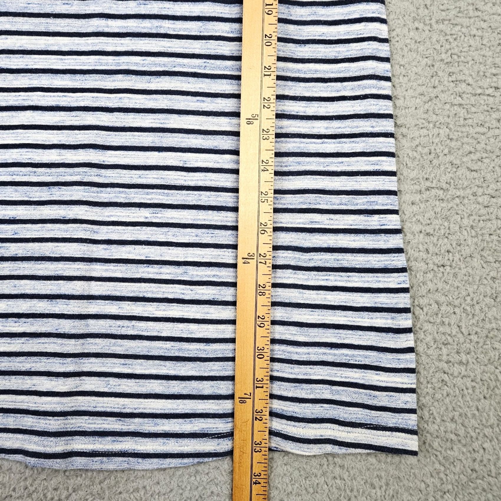 Vintage The Lady & The Sailor Dress Women Round Neck Mini Blue Black Stripes Sz 3 Figures: Cotton Polyester All Season Dress Length Short Vintage No Size XS / US 0-2 / IT 36-38 - 4 Thumbnail