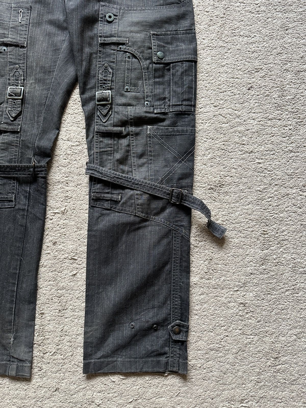 Kiminori Morishita 2000s Halb Waist Knee cargo Pant Size US 32 / EU 48 - 2 Thumbnail
