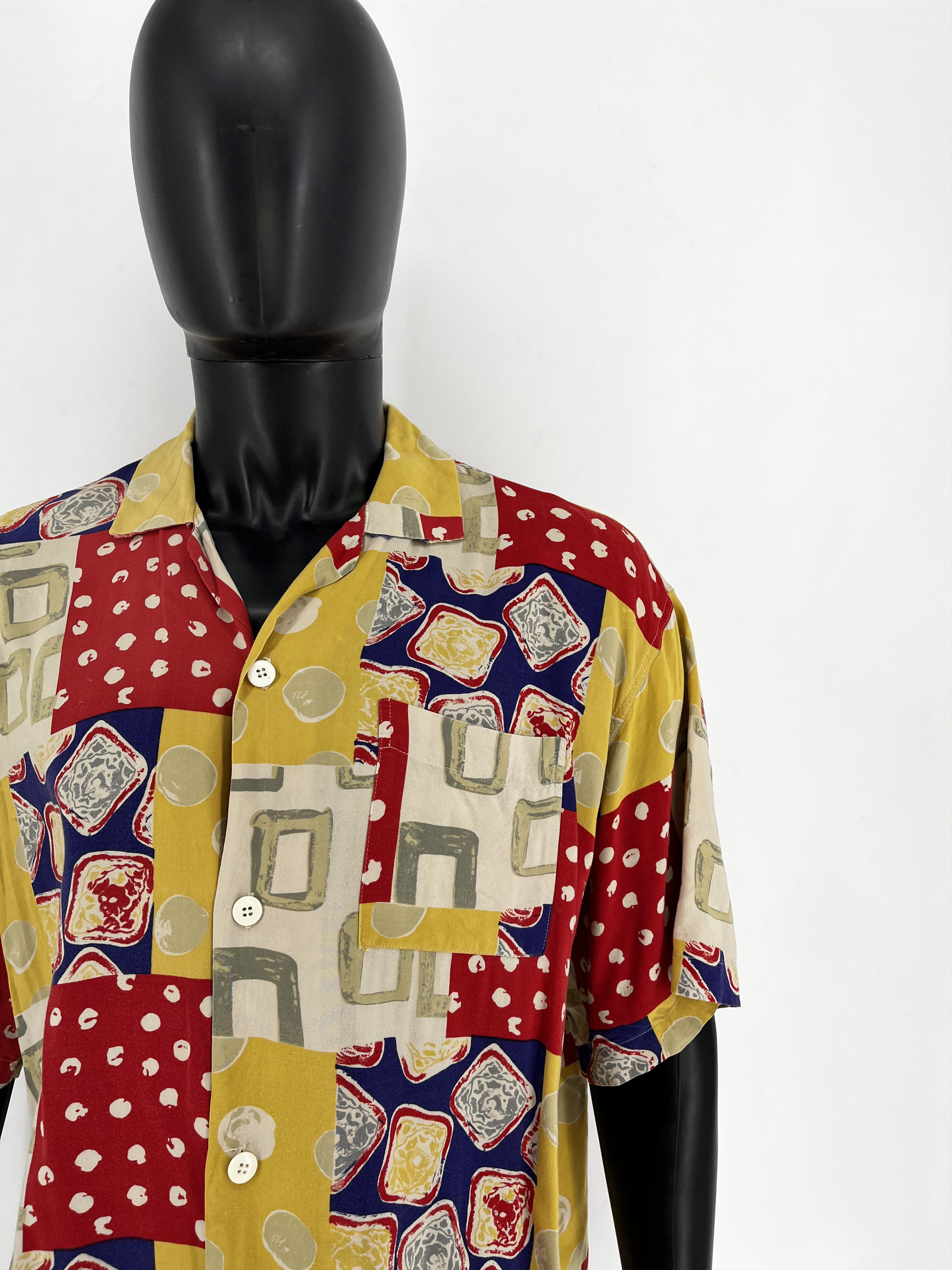 Vintage Vintage Y2K Art Streetwear Hawaiian Travis Scott style Size US L / EU 52-54 / 3 - 7 Thumbnail