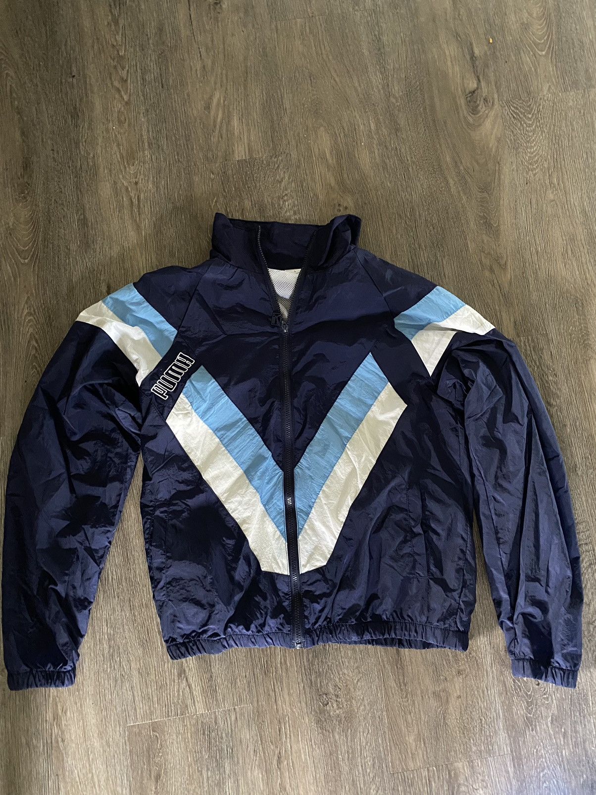 Puma Vintage Puma Windbreaker Size US L / EU 52-54 / 3 - 1 Thumbnail