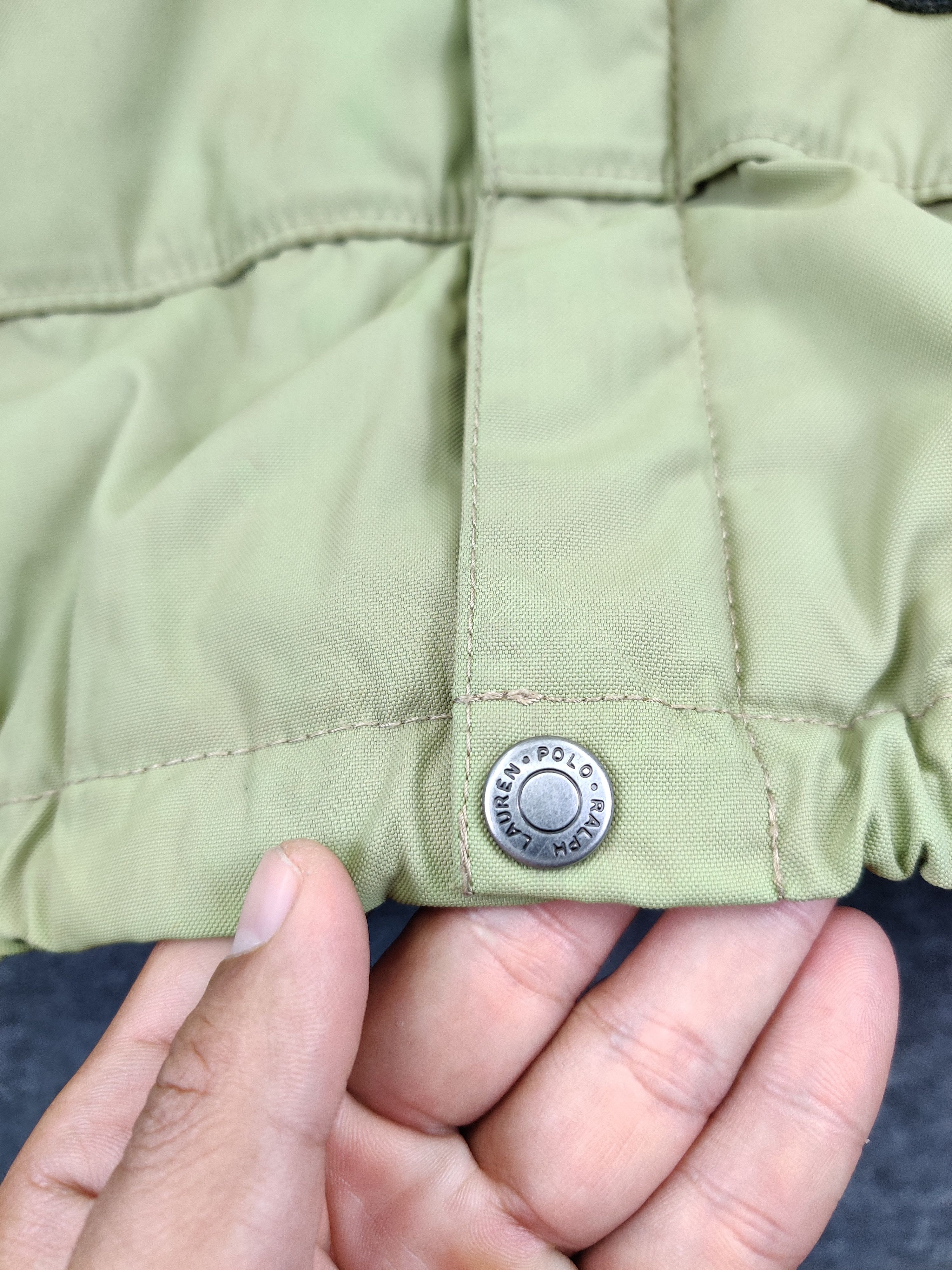Polo Ralph Lauren Vintage 90s Polo Ralph Lauren Down Puffer Light Green Jacket Size US L / EU 52-54 / 3 - 7 Thumbnail