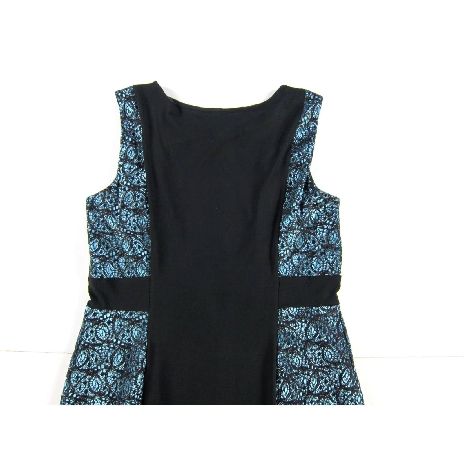 Cynthia Rowley Cynthia Rowley Black Green Lace Stretch Sleeveless Sheath Tank Dress 14 Size XL / US 12-14 / IT 48-50 - 5 Thumbnail