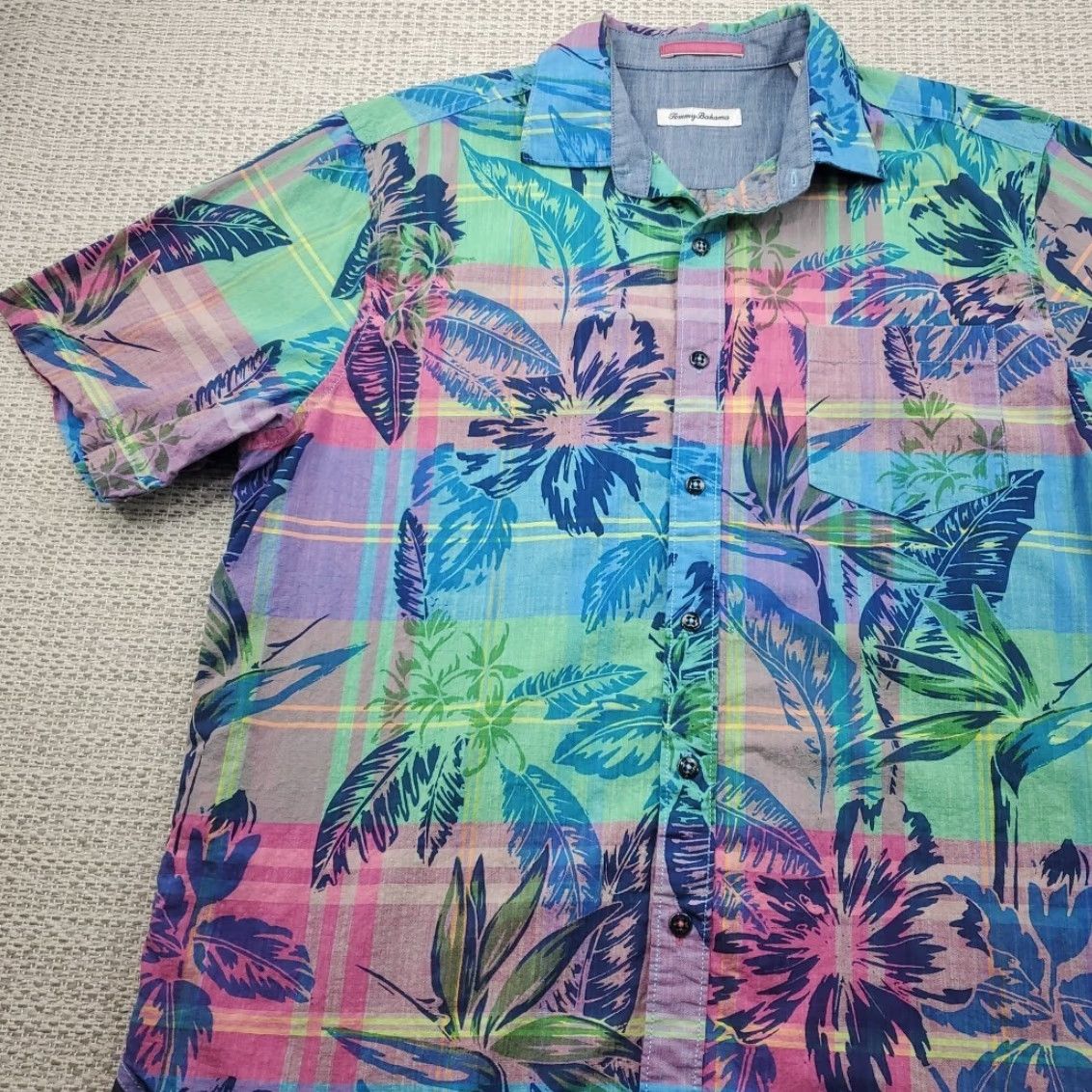 Tommy Bahama Tommy Bahama Shirt Large Floral Hawaiian Camp Short Sleeve Aloha Size US L / EU 52-54 / 3 - 3 Thumbnail