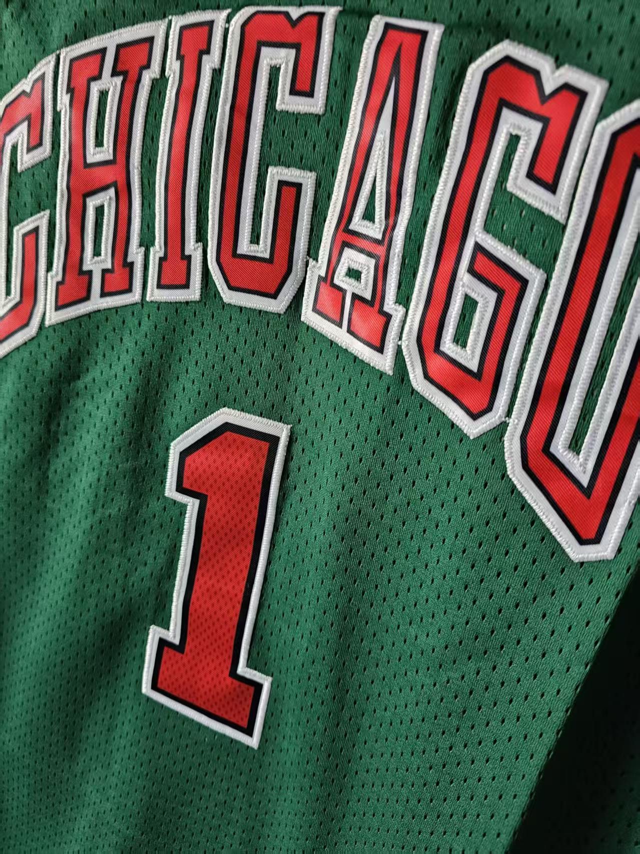 NBA Chicago Bulls 1 Derrick Rose Jersey Stitched Green Size US M / EU 48-50 / 2 - 4 Thumbnail