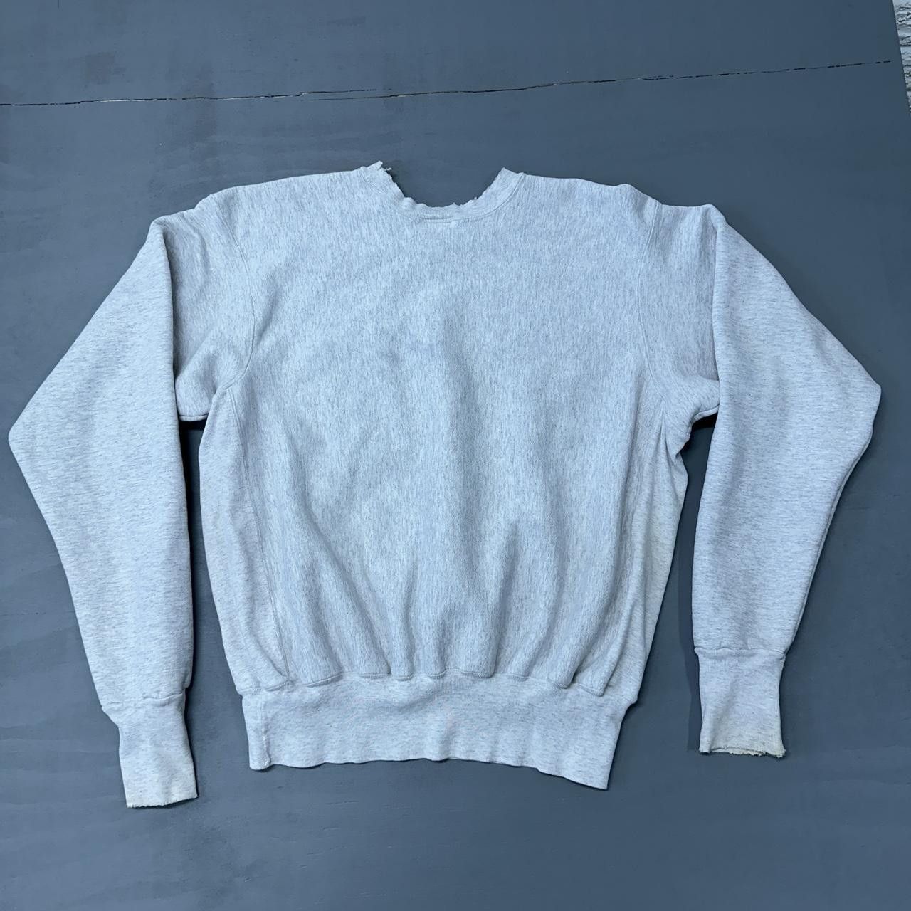 Champion Vintage 80s Navy Reverse Weave Grey Sweatshirt XL Size US XL / EU 56 / 4 - 7 Thumbnail