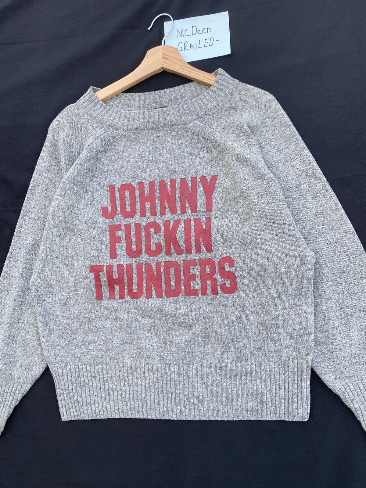 Hysteric Glamour Rare Hysteric Glamour Johny Fucking Thunder Wool Sweater Size US M / EU 48-50 / 2 - 5 Thumbnail