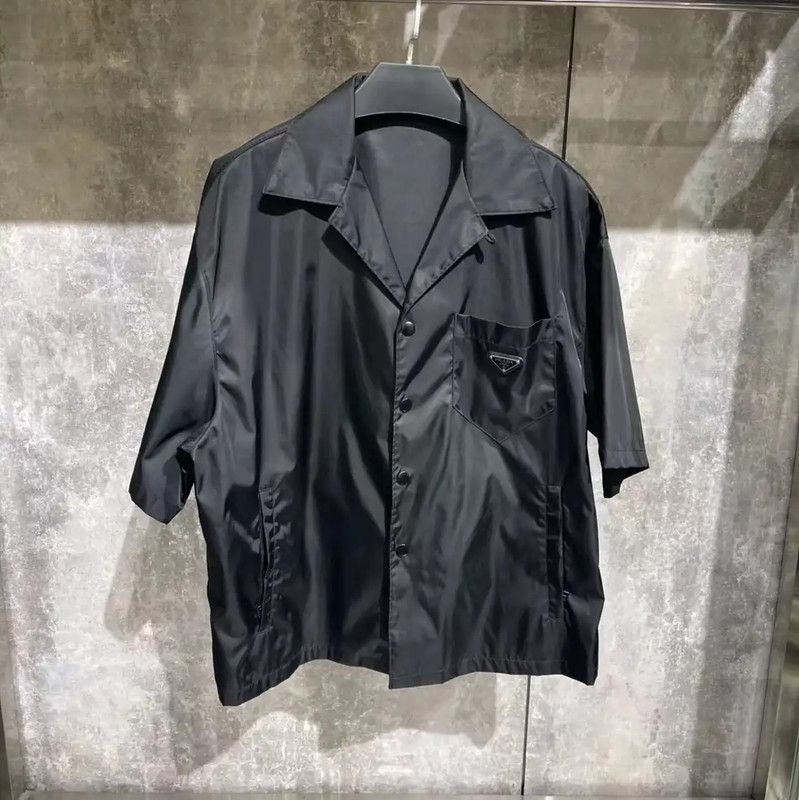 Prada Prada Black Acetate Men's Outerwear Jacket Size US L / EU 52-54 / 3 - 1 Thumbnail