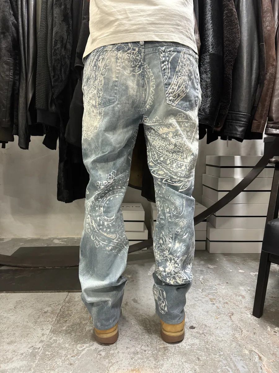 Just Cavalli AW2003 Cavalli Blue Asian World Tribal Pants Size US 32 / EU 48 - 3 Thumbnail