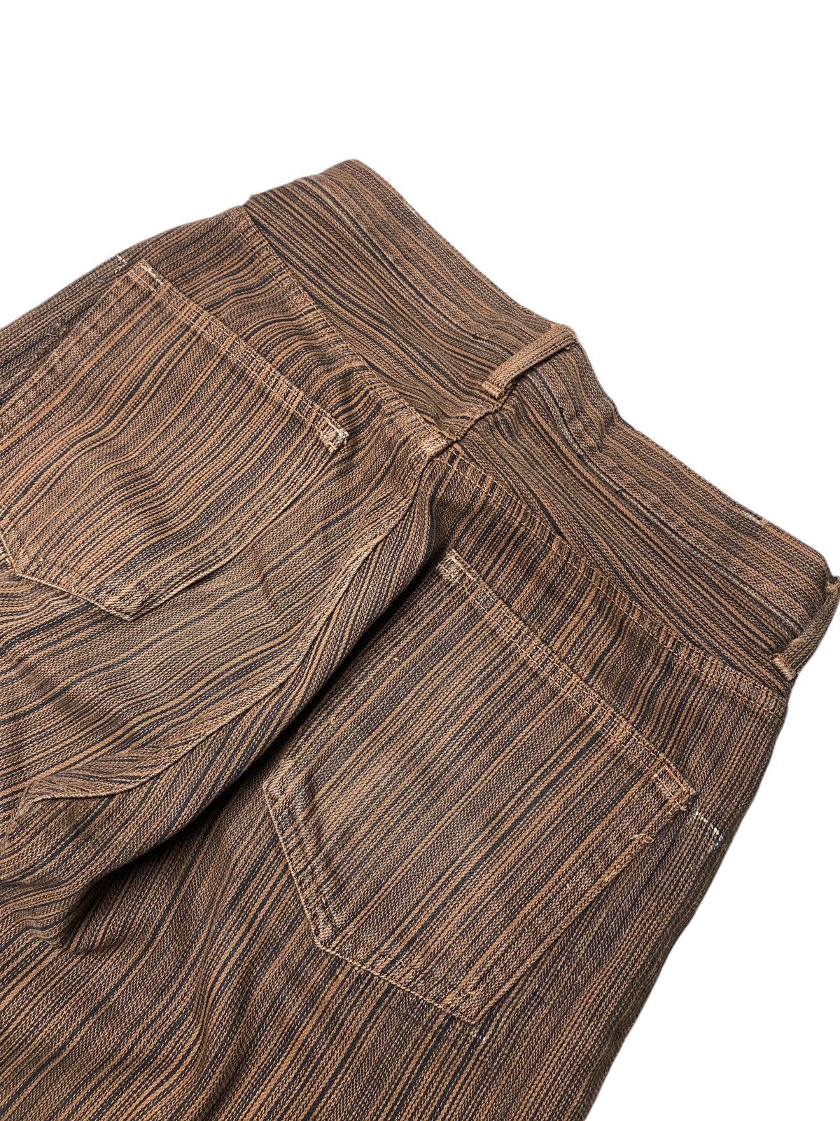 5351 POUR LES HOMMES 2000's Semantic Design Flared Tuxedo Custom Jeans Size US 26 / EU 42 - 12 Thumbnail