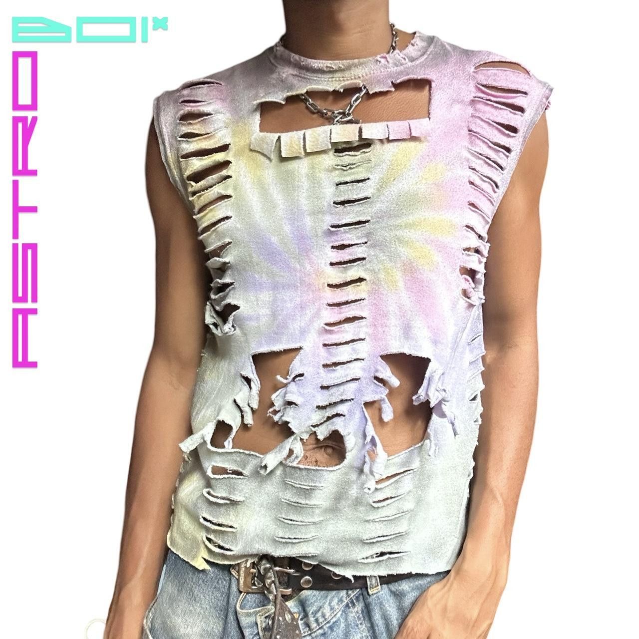 Other ASTROBOI* GRUNGE PINK TIE DYE SLEEVELESS SWEATSHIRT _MEDIUM Size US M / EU 48-50 / 2 - 1 Thumbnail