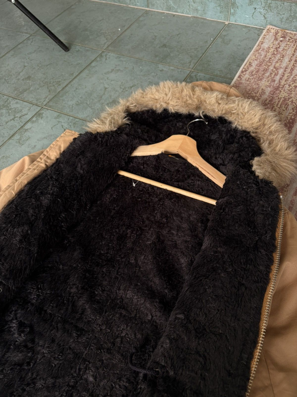 Gallery1950 Gallery 1950 Beige Hooded Sherpa Deck Jacket Size US S / EU 44-46 / 1 - 7 Thumbnail