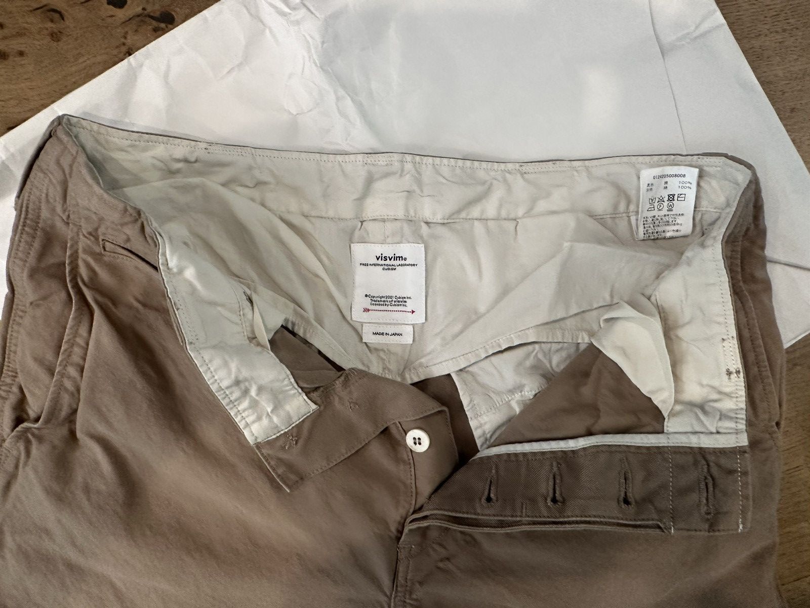 Visvim Visvim Wide Chino Pants Beige 3 Size US 34 / EU 50 - 7 Thumbnail