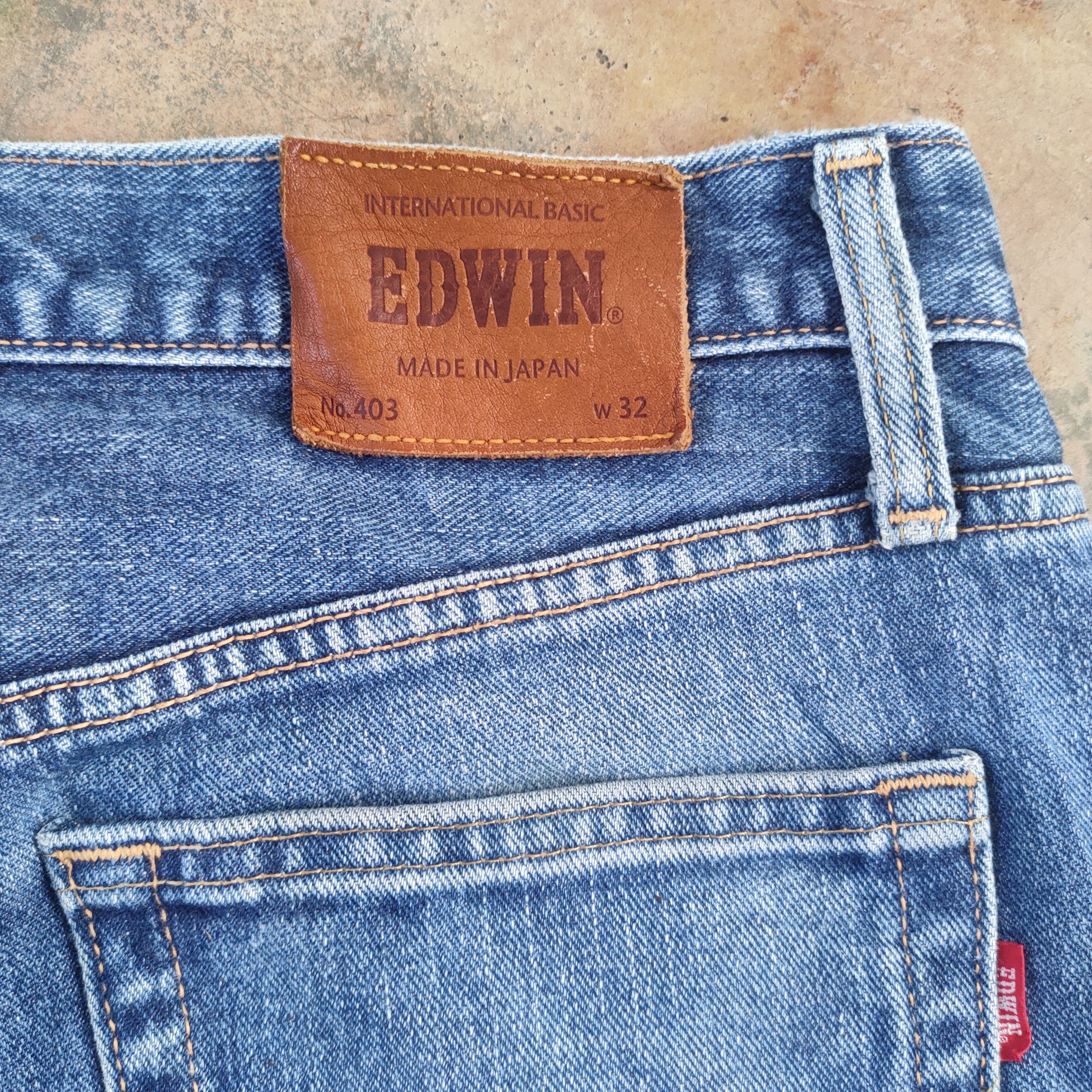 Edwin W32 VINTAGE EDWIN 403 FADED DISTRESSED JEAN PANTS Size US 32 / EU 48 - 11 Thumbnail