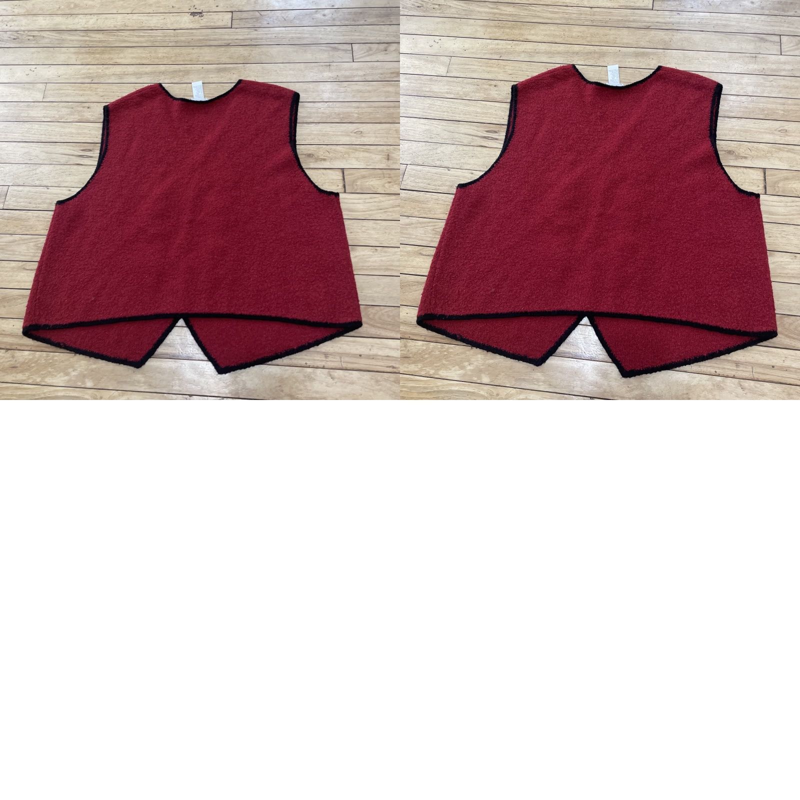 Vintage Koret Vest Sweater 2X Womens Wool Red Floral Beaded 3D Art Vintage 90s Knit V-Neck Sleeveless Vintage Size XXL / US 16-18 / IT 52-54 - 11 Thumbnail