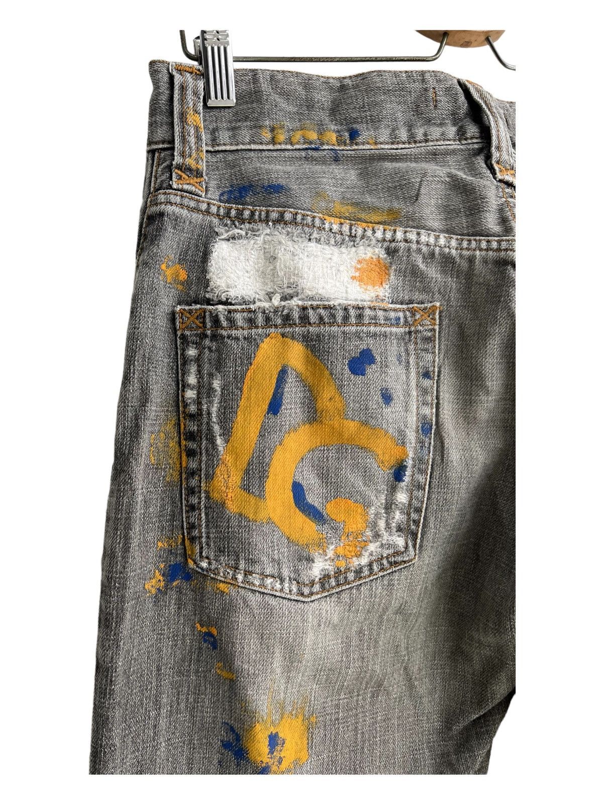 Dolce & Gabbana ARCHIVE D&G Sashiko Boro Runway Damaged Dirty Jeans Denim Size US 32 / EU 48 - 13 Thumbnail