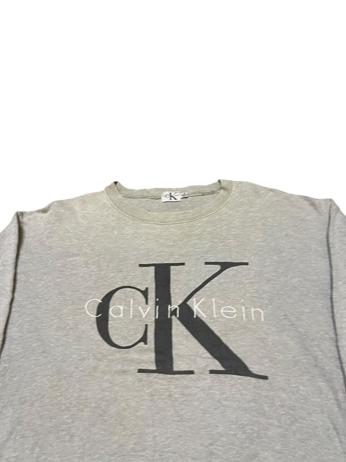 Calvin Klein Vintage 90s Calvin Klein Spellout Pullover Size US M / EU 48-50 / 2 - 2 Thumbnail