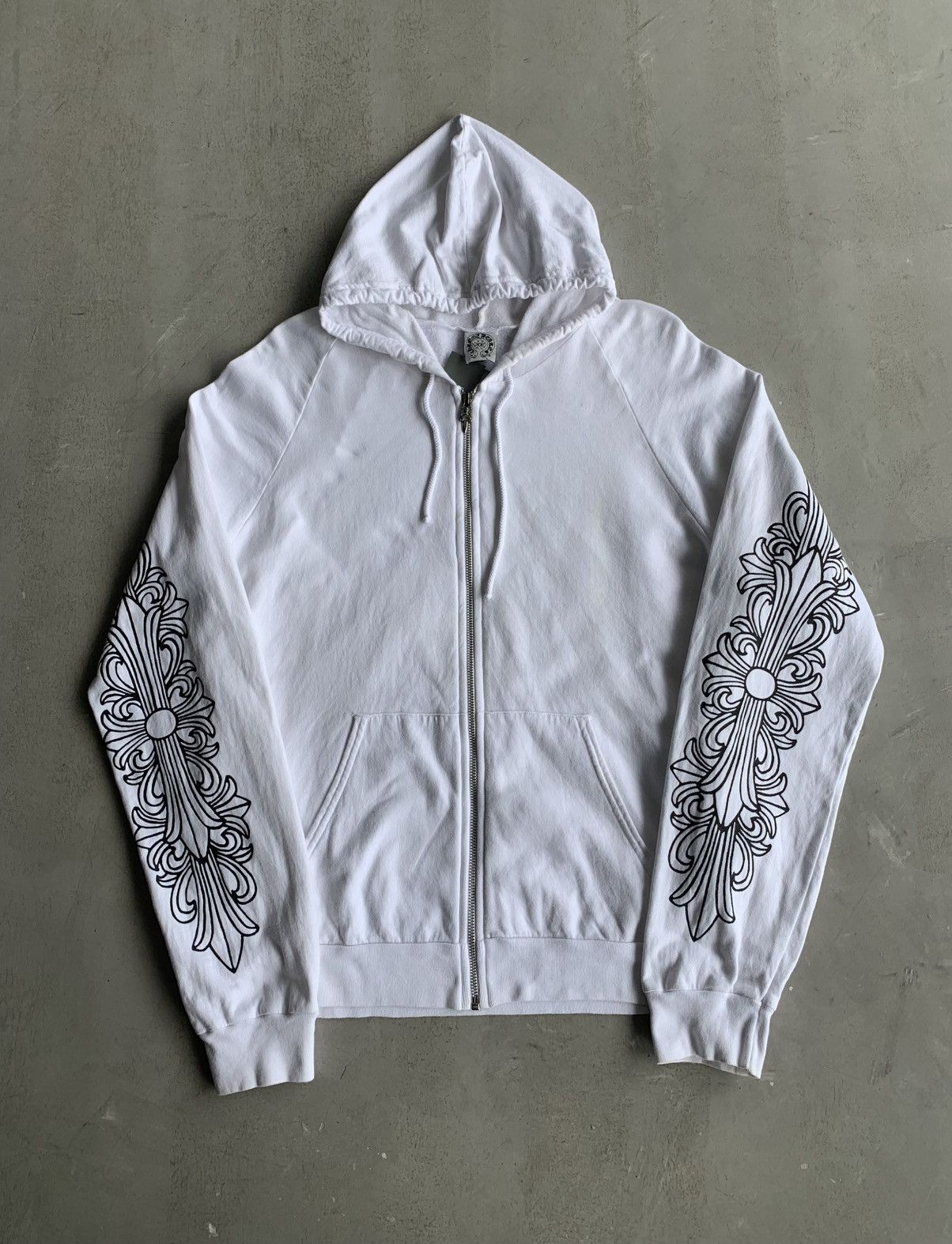 Chrome Hearts Rare 90s - Floral Horseshoe Zip Hoodie Size US L / EU 52-54 / 3 - 1 Thumbnail