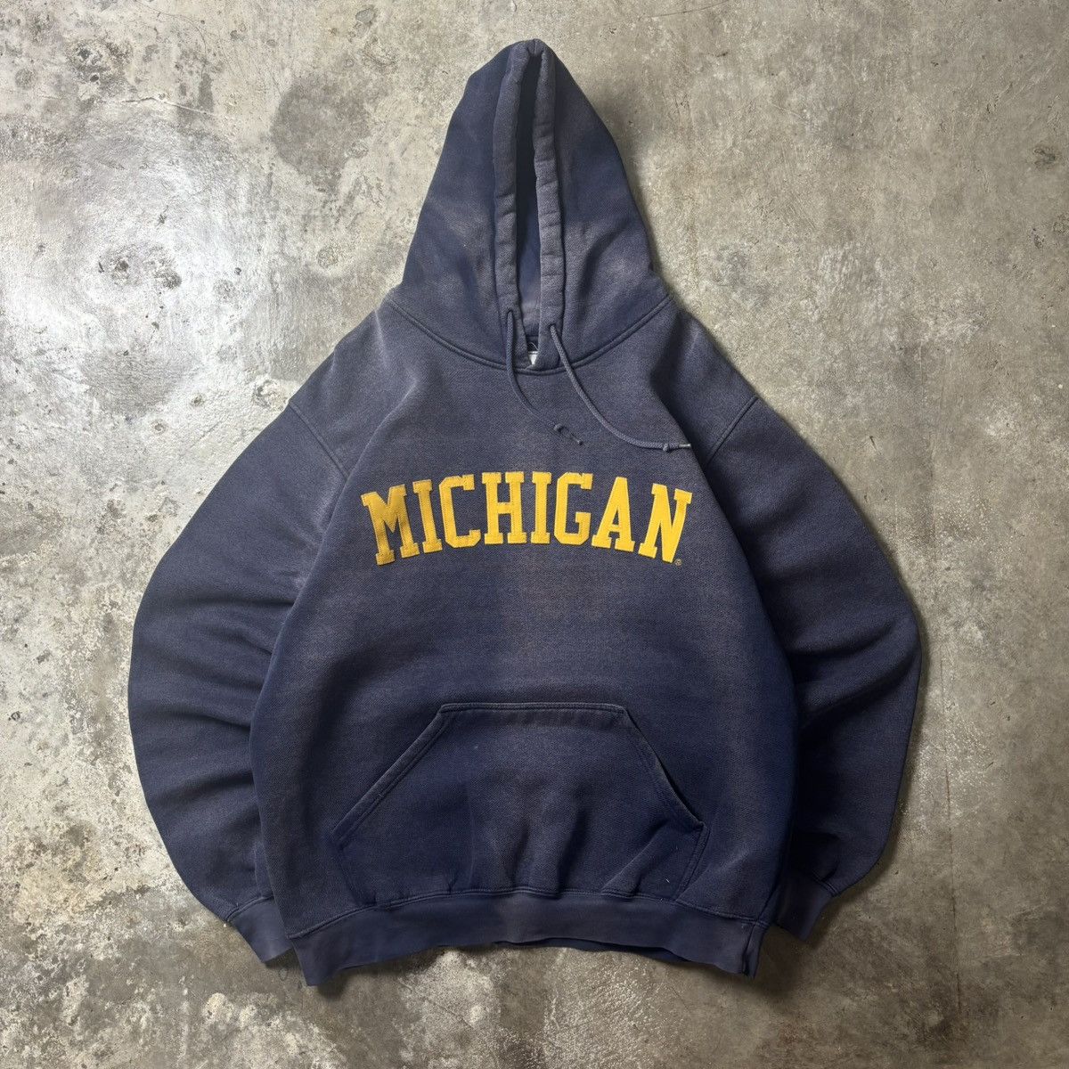 Vintage MICHIGAN FADED HOODIE Size US L / EU 52-54 / 3 - 1 Thumbnail