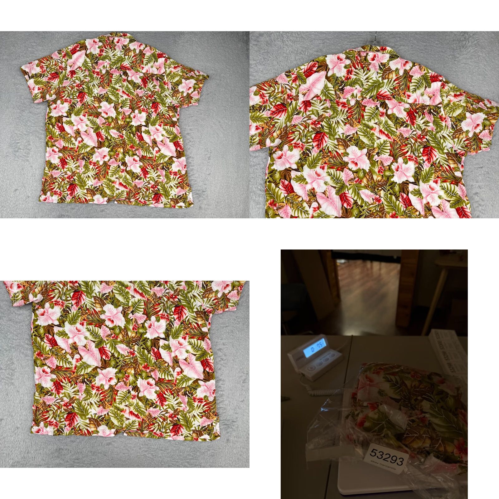 Pinko Princess Cruises Shirt Women 2XL Green Floral Rayon Hawaiian Button Up Casual Travel Short Sleeve Womens Vintage: No Size XXL / US 16-18 / IT 52-54 - 9 Thumbnail