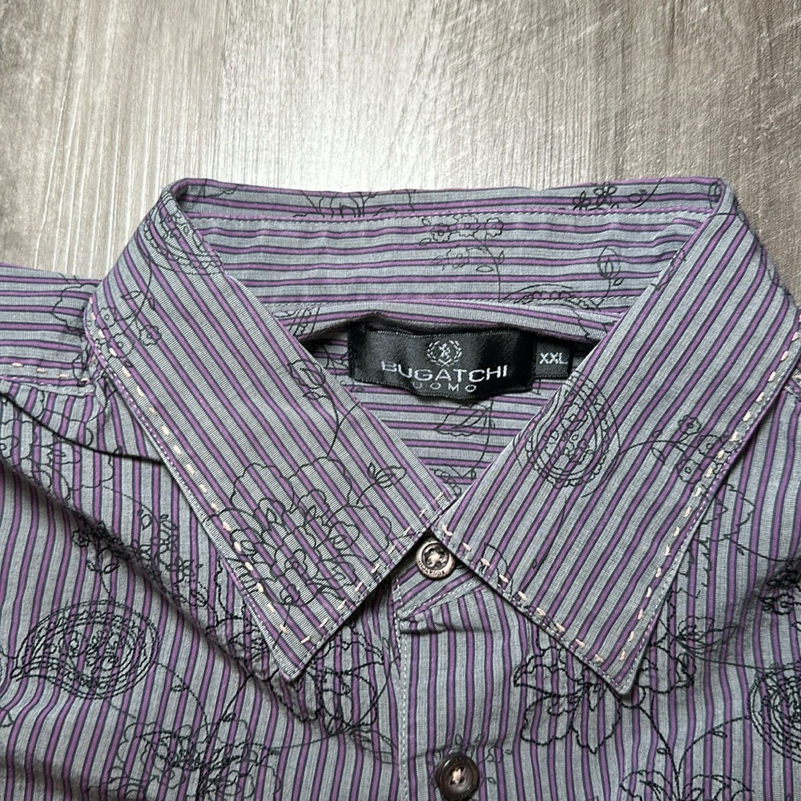 BUGATCHI Bugatchi Uomo Floral Long Sleeve Button Down - 2XL Size US XXL / EU 58 / 5 - 6 Thumbnail