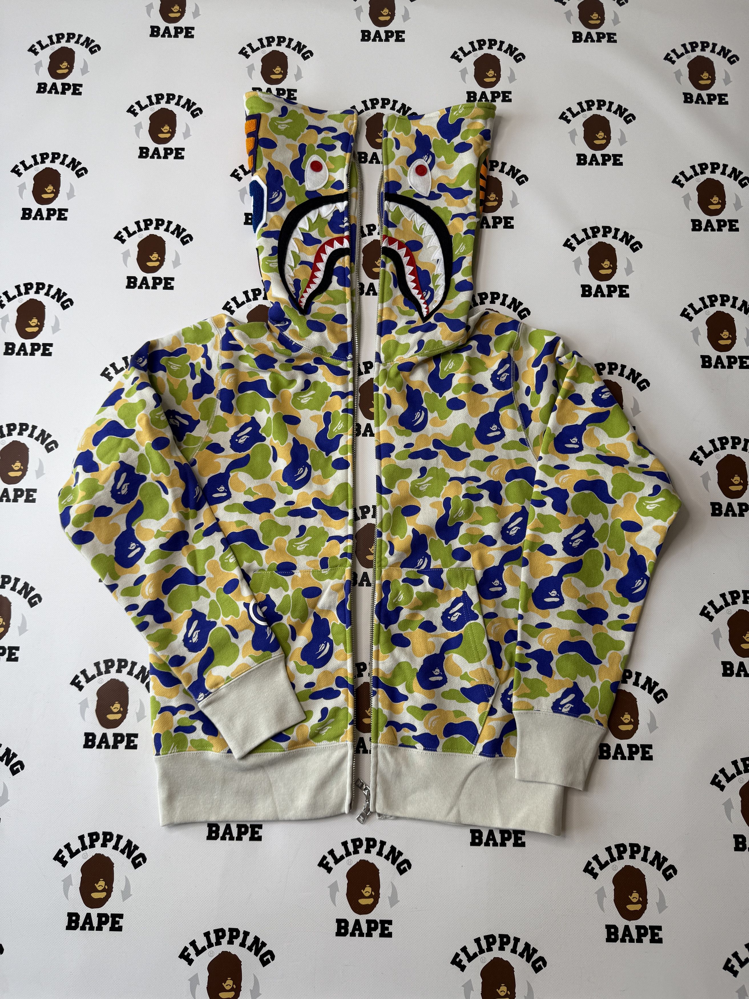 Bape BAPE NEW JERSEY SHARK FULL ZIP HOODIE Size US S / EU 44-46 / 1 - 1 Thumbnail