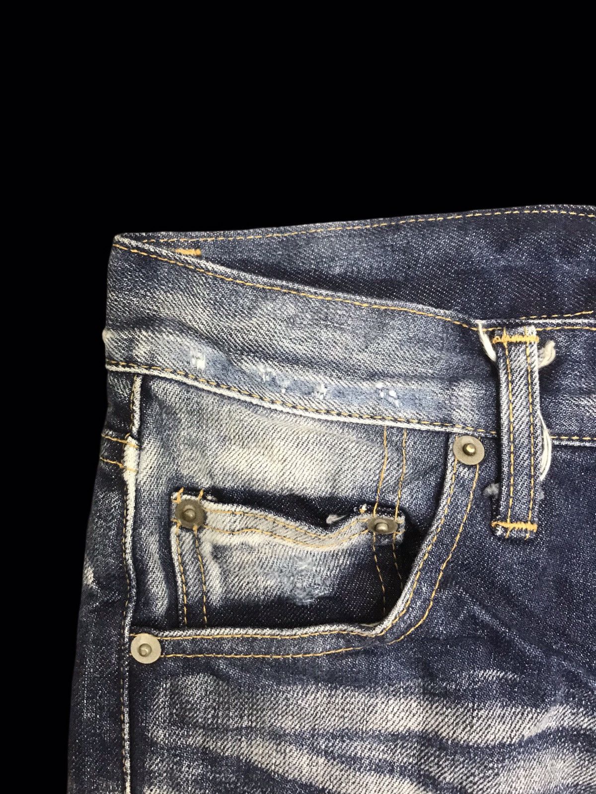 Japanese Brand 💥ARCHIVAL💥SELF TA SUPER STONEWASH DISTRESSED DENIM F295 Size US 30 / EU 46 - 10 Thumbnail