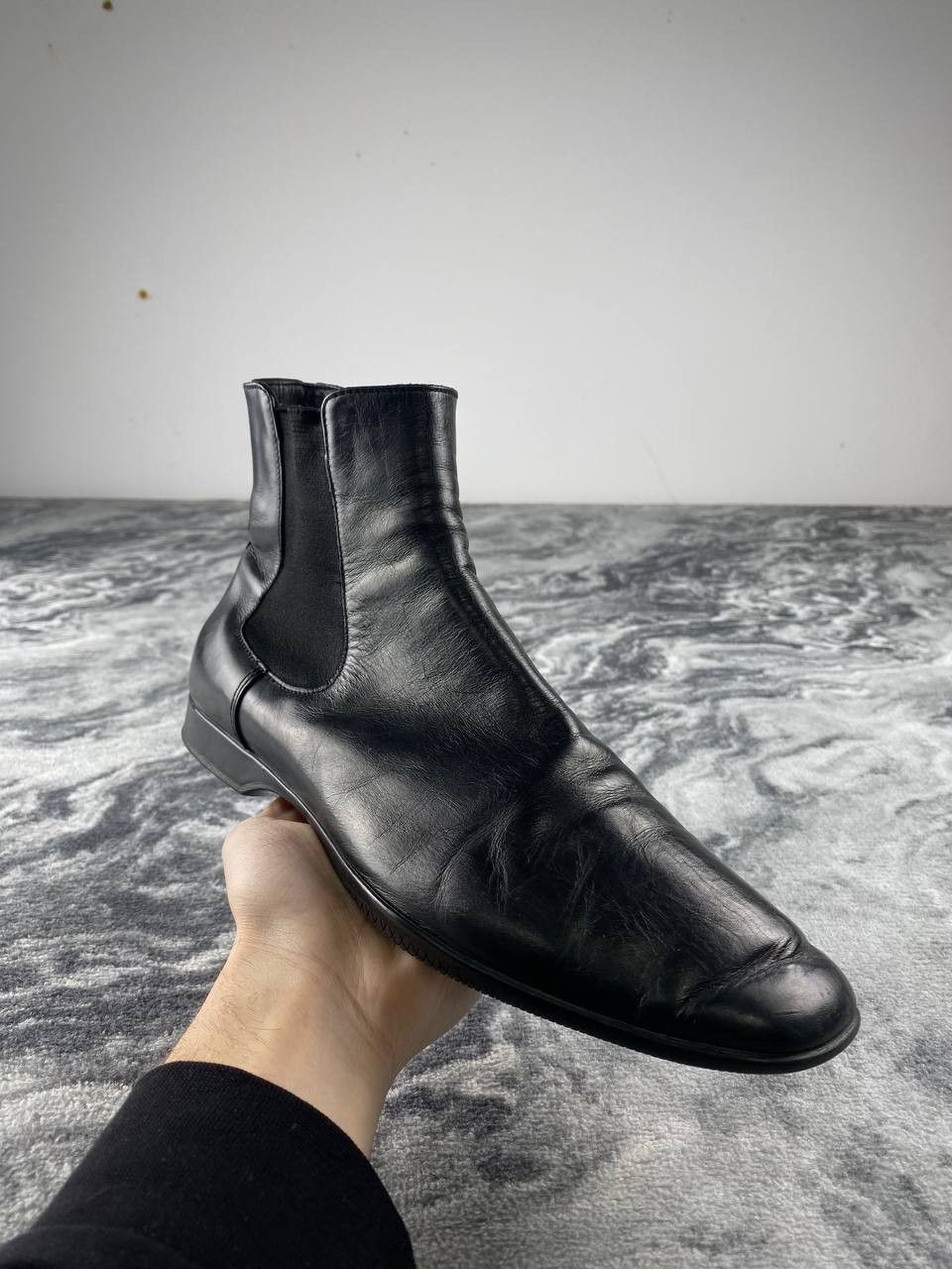 Prada Prada Sport Leather Chelsea Boots Men Size 6.5 Black Size US 7.5 / EU 40-41 - 3 Thumbnail