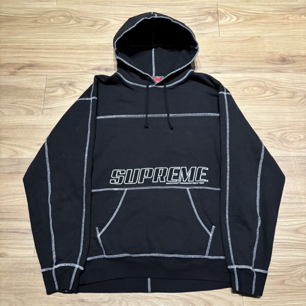 SS22 Supreme Coverstitch Hooded Sweatshirt