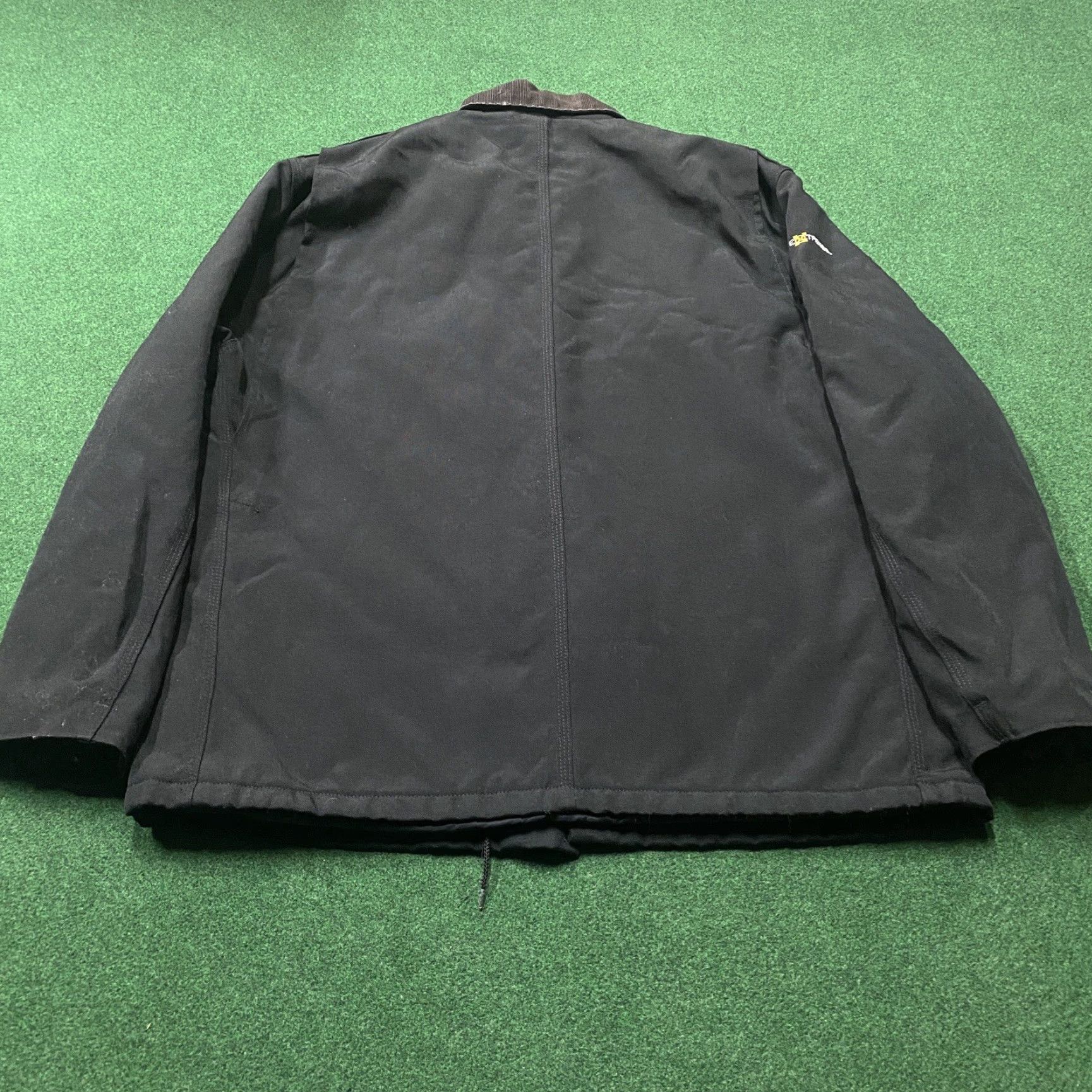 Carhartt VINTAGE Carhartt Jacket Mens XL Black Canvas Quilted Lined Work Coat Size US XL / EU 56 / 4 - 3 Thumbnail