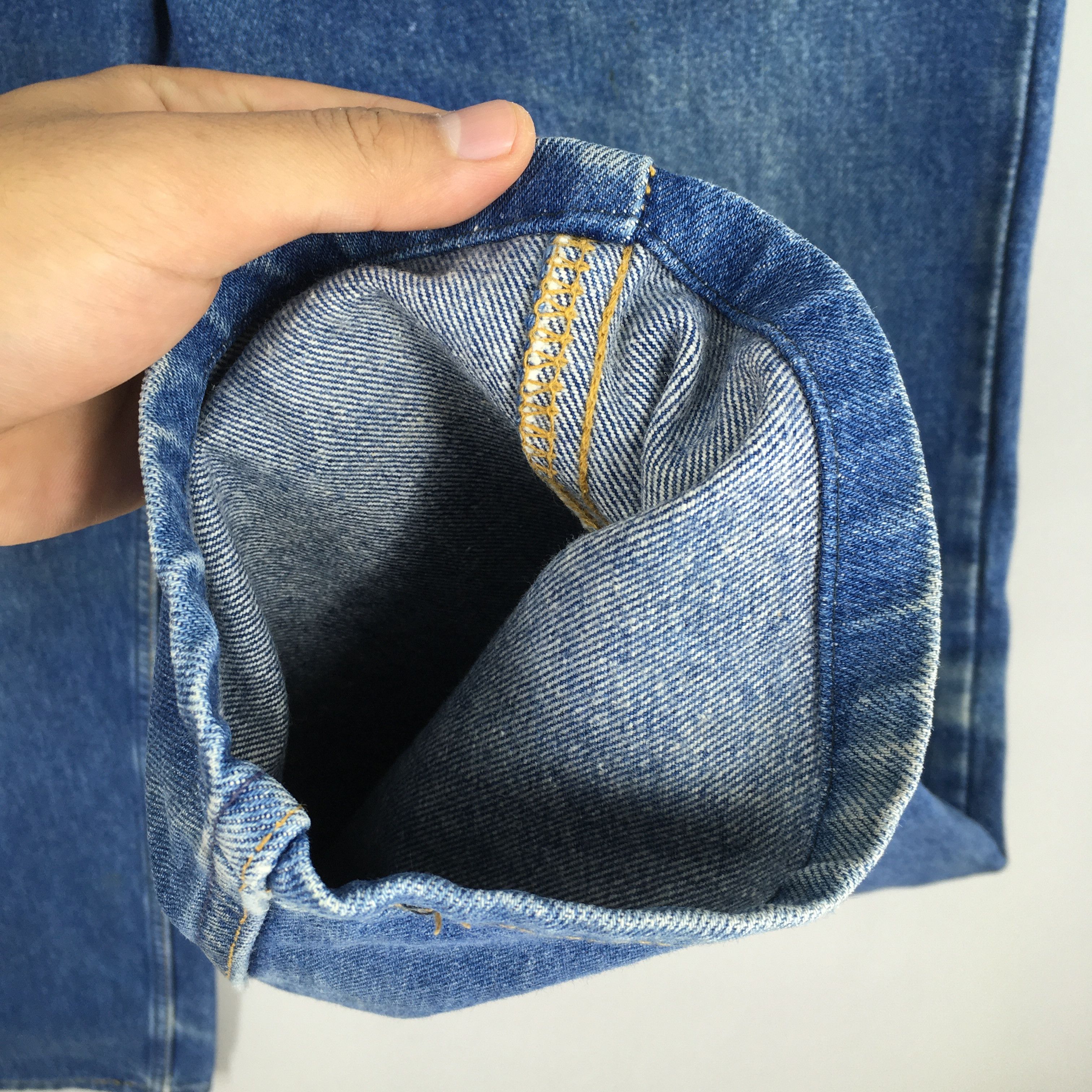 Levi's Size 31x30 Vintage 90s Levi's 510 Faded Blue Jeans S297 Size US 31 - 5 Thumbnail
