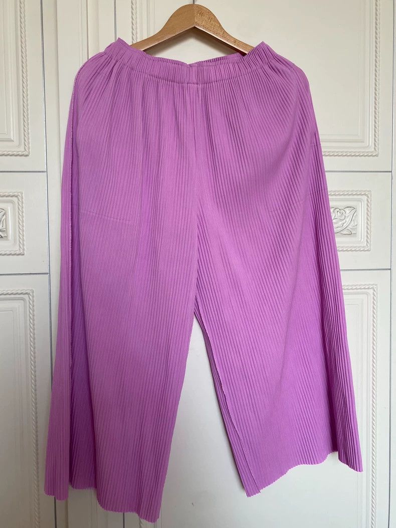 Issey Miyake issey miyake size:one size Pink pleated pants 2506-Nextarr Size 42" / US 20 - 1 Thumbnail