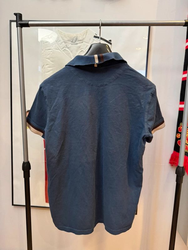 Aquascutum Aquascutum Polo Big Logo Blue Pattern Shirt L Size US L / EU 52-54 / 3 - 2 Thumbnail