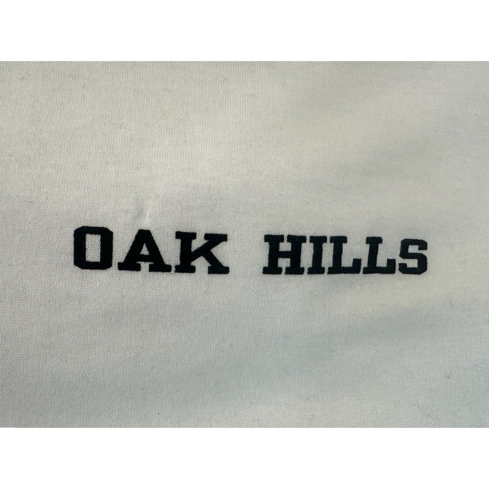 Russell Athletic VINTAGE Russell Athletic T-Shirt Mens L White 90s Oak Hills High School Ringer Tee Deadstock NWT Made in USA Size US L / EU 52-54 / 3 - 4 Thumbnail