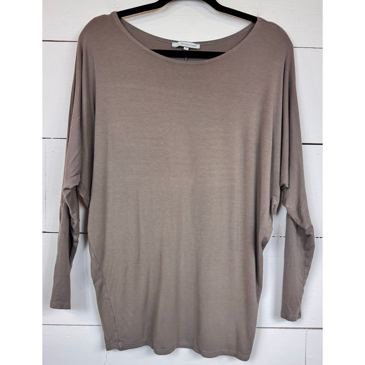 Other Emma's Closet Brown Long Sleeve Blouse Women's Size Medium Size M / US 6-8 / IT 42-44 - 1 Thumbnail