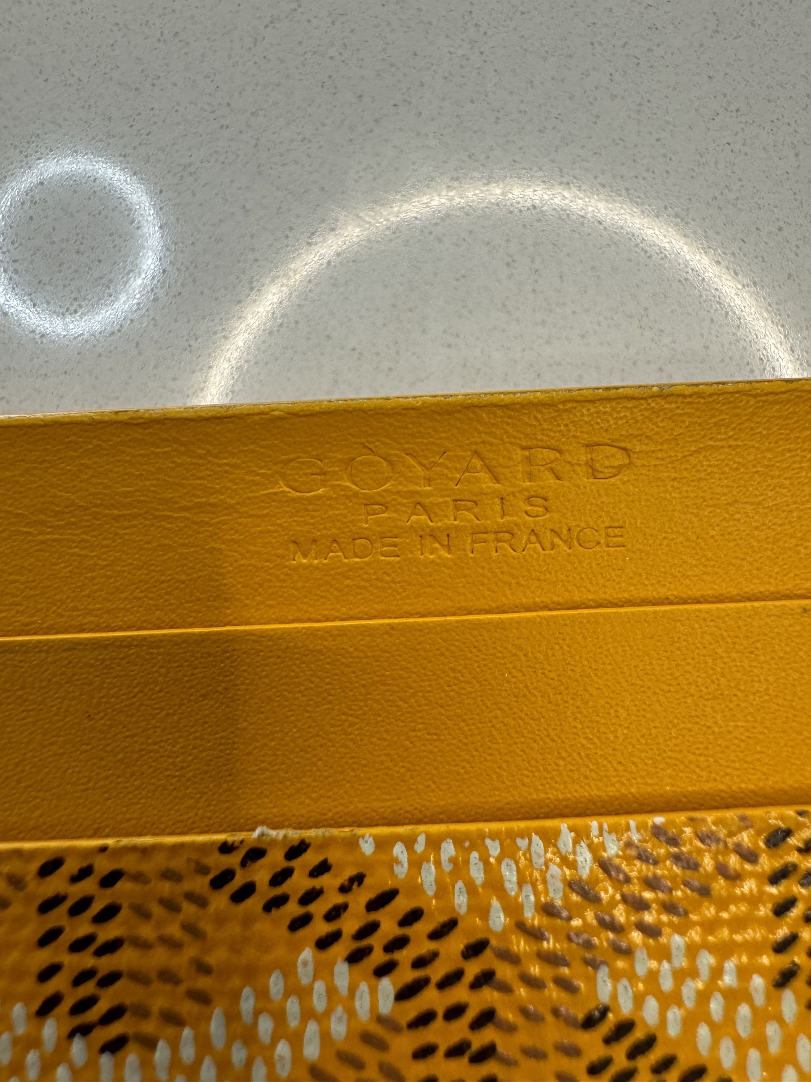 希少品◆入手困難♪【GOYARD】カードホルダー Saint Marc yellow 希少品◇入手困難♪【GOYARD】カードホルダー Saint Marc yellow