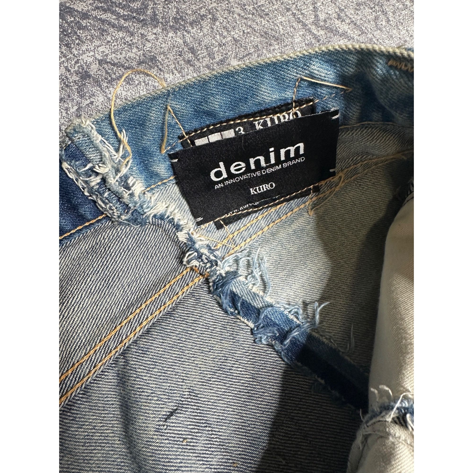KURO Kuro Denim Japanese vintage selvedge remake jeans, made in J Size US 33 - 5 Thumbnail