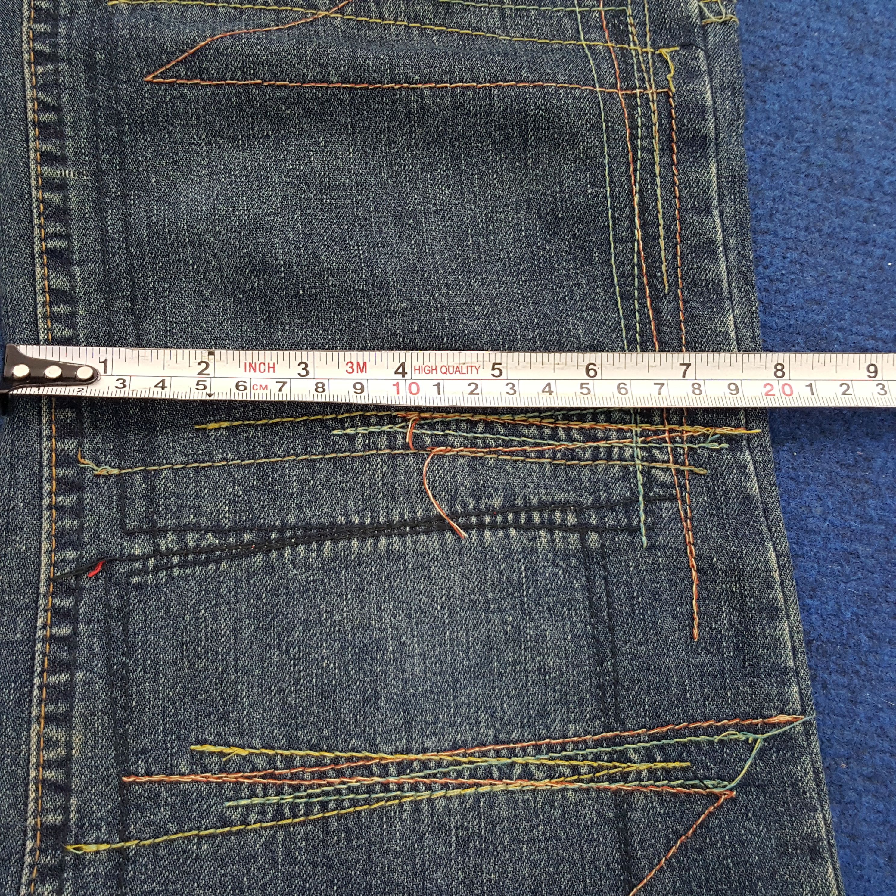 Hysteric Glamour HYSTERIC GLAMOUR Kinky Scratch Stitching Distressed Jeans Size US 28 / EU 44 - 8 Thumbnail