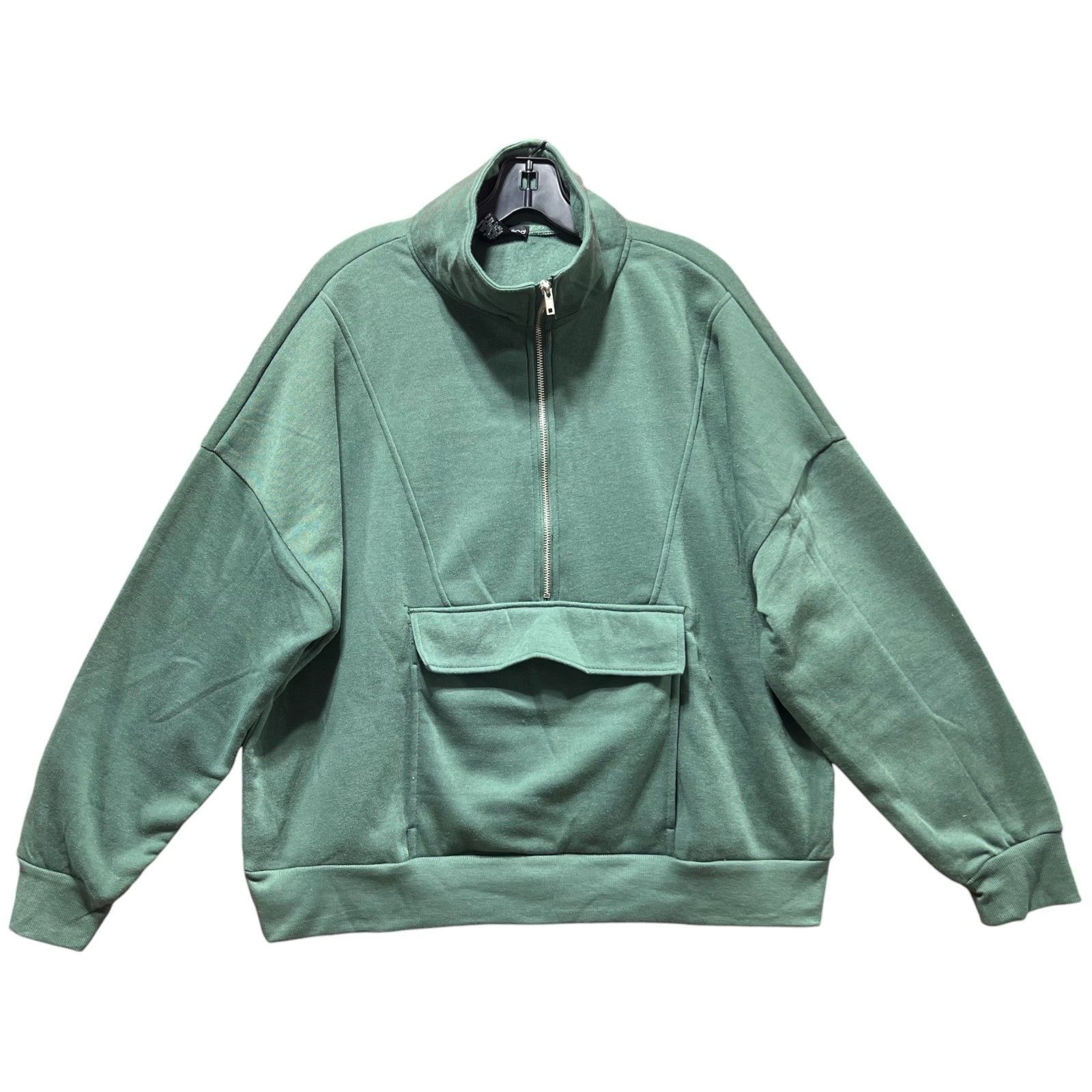 Other Love Mood - Women's Long Sleeve Sweatshirt - Green - Kangaro Size L / US 10 / IT 46 - 1 Thumbnail