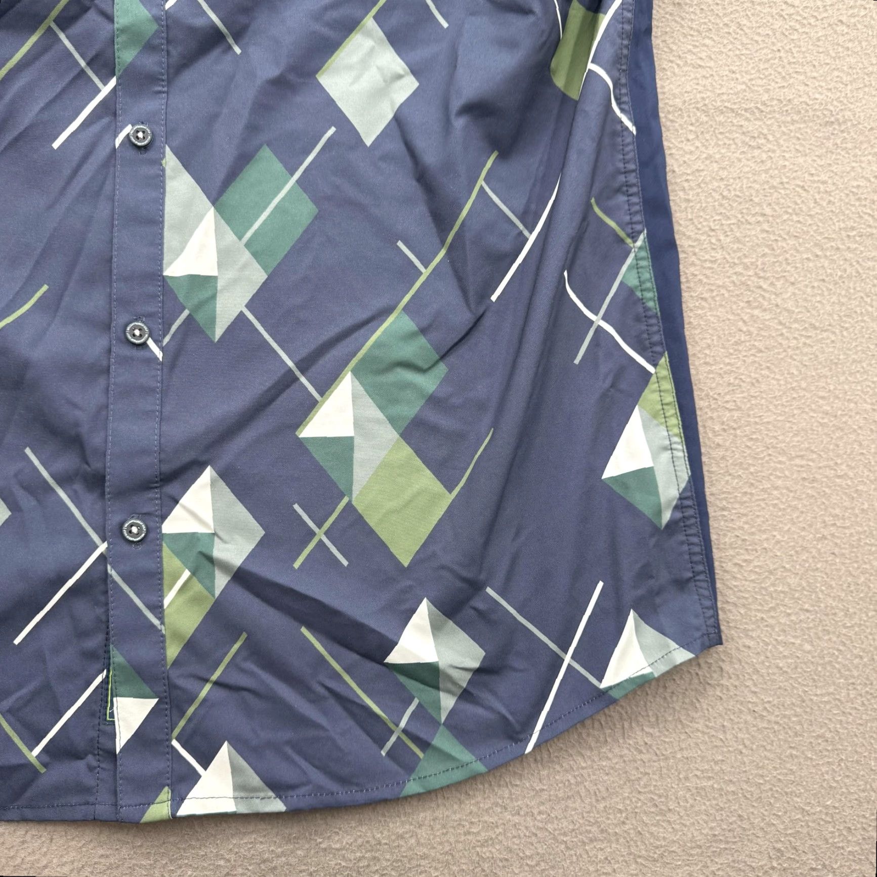 Vintage William Murray Shirt Mens Large Blue Golf Button-Up Short Sleeve Casual Size US L / EU 52-54 / 3 - 7 Thumbnail