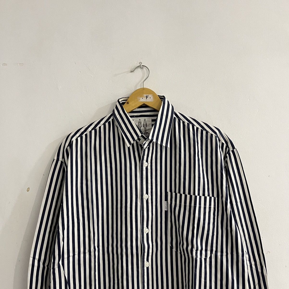 Japanese Brand d land - striped longsleeve shirt Size US M / EU 48-50 / 2 - 2 Thumbnail
