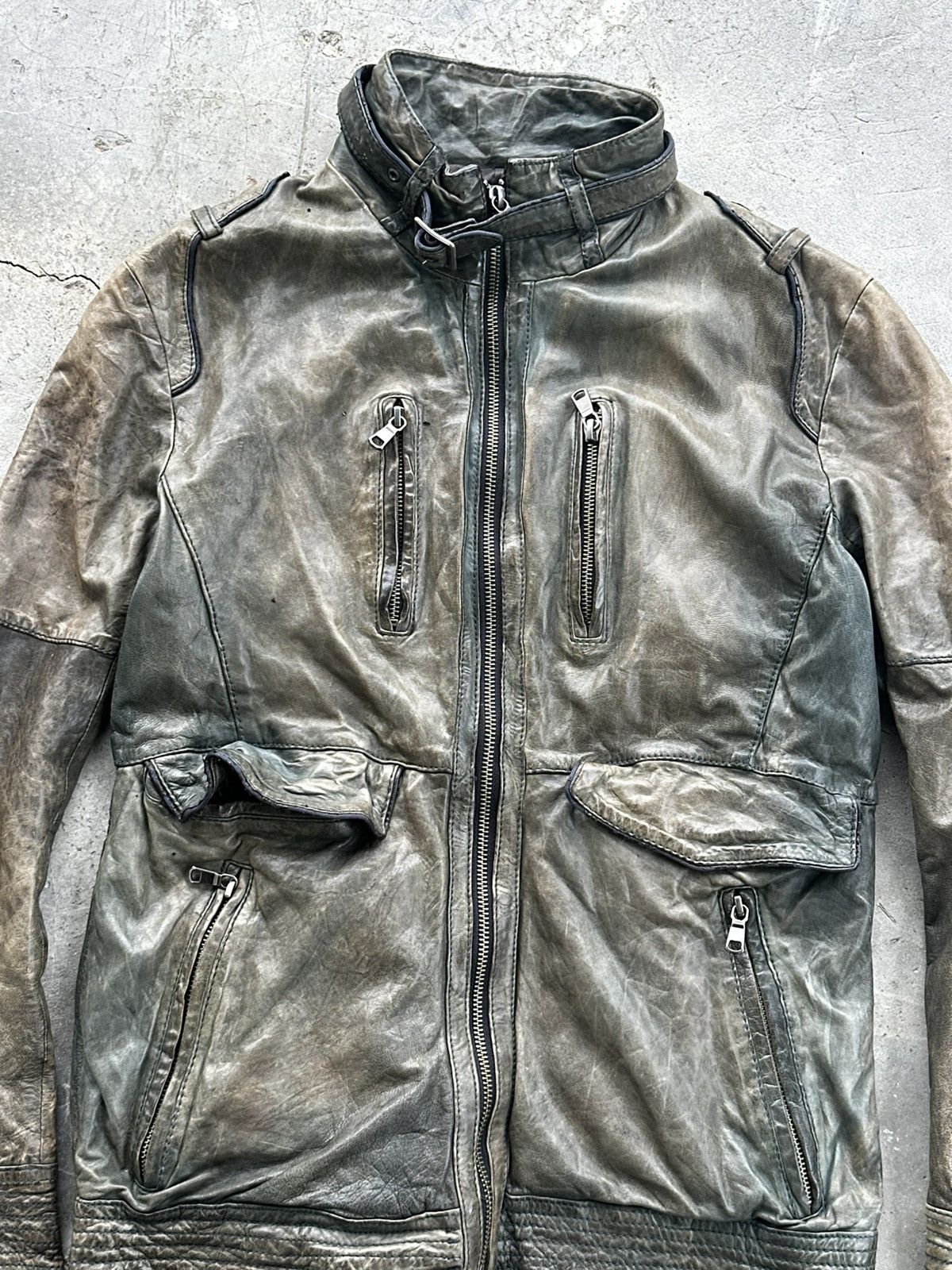 Japanese Brand High Street Leather Jacket y2k Size US M / EU 48-50 / 2 - 3 Thumbnail