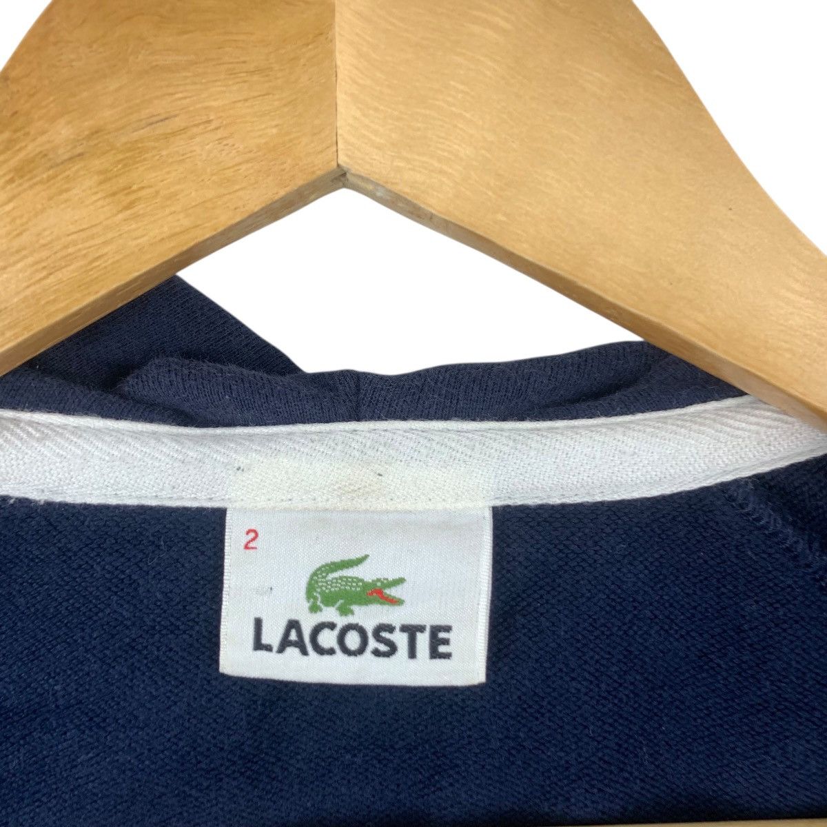 Lacoste LACOSTE PARIS Crest Logo Zipper Ringer Hoodie Sweatshirt Size S / US 4 / IT 40 - 8 Thumbnail