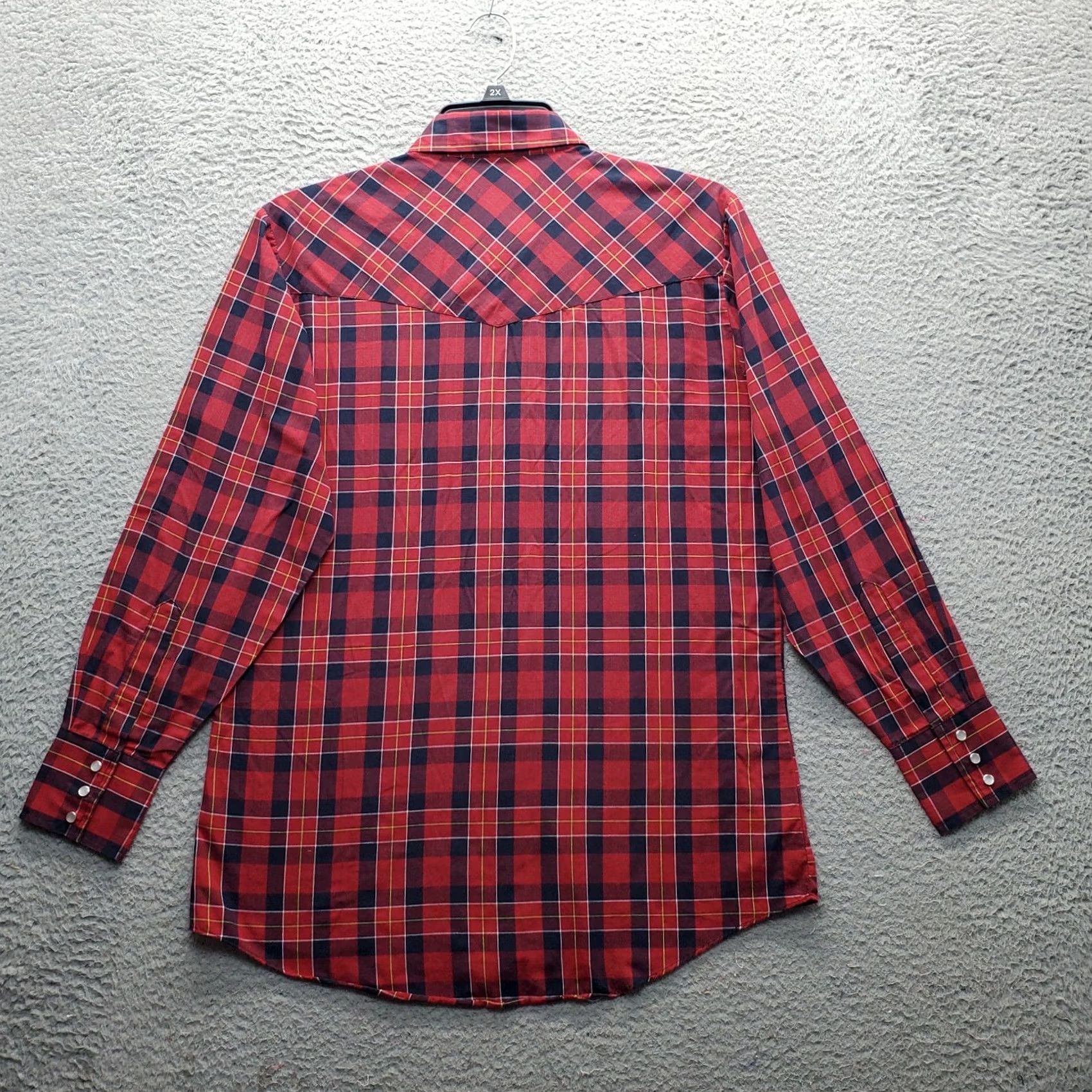 Vintage Ely Cattleman Western Shirt Mens M Multi Plaid Long Sleeve Pearl Snap Front EUC Size US M / EU 48-50 / 2 - 2 Thumbnail