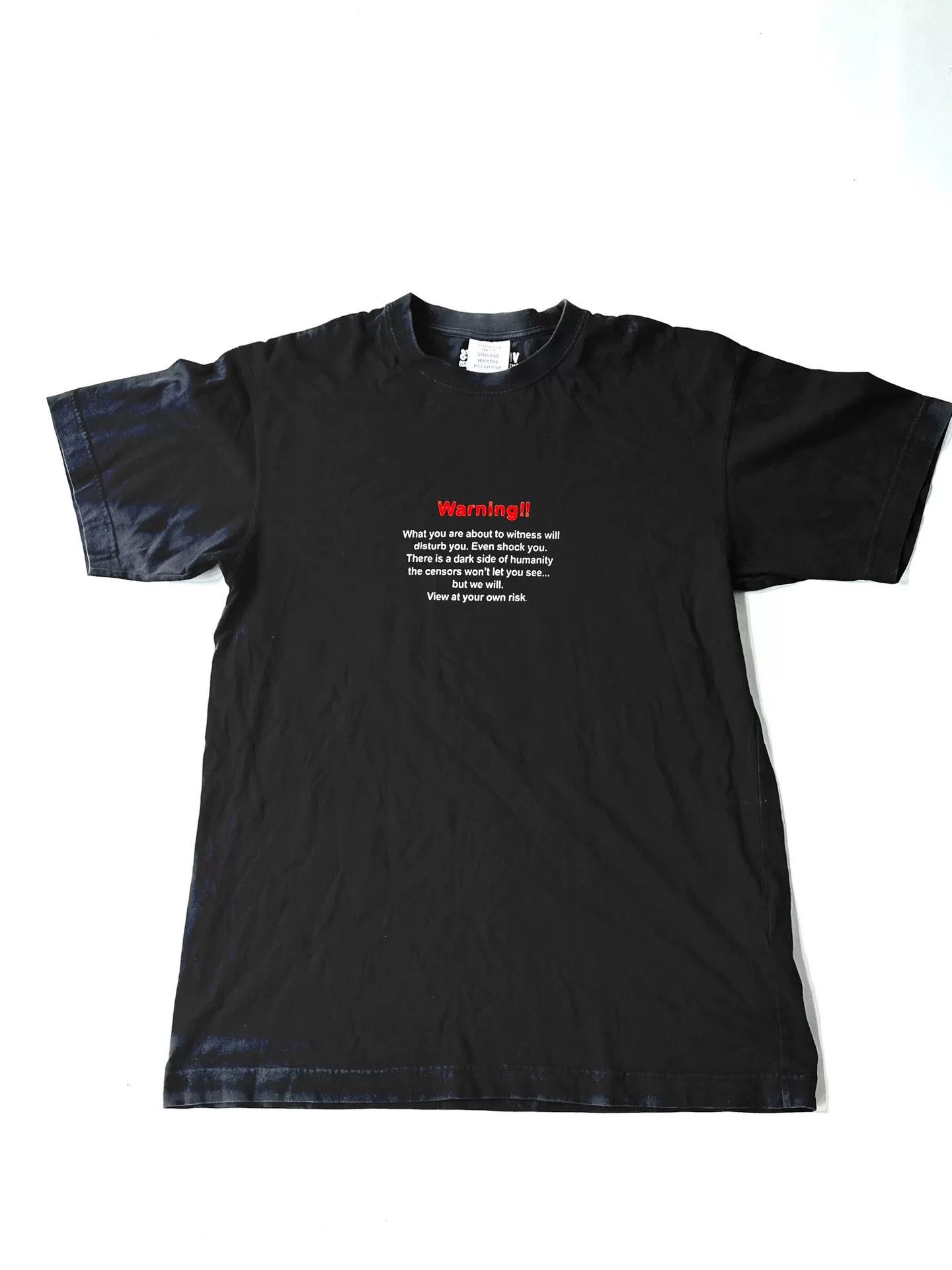 Vetements Vetements 19AW Warning Print Short Sleeve Size US XS / EU 42 / 0 - 1 Thumbnail