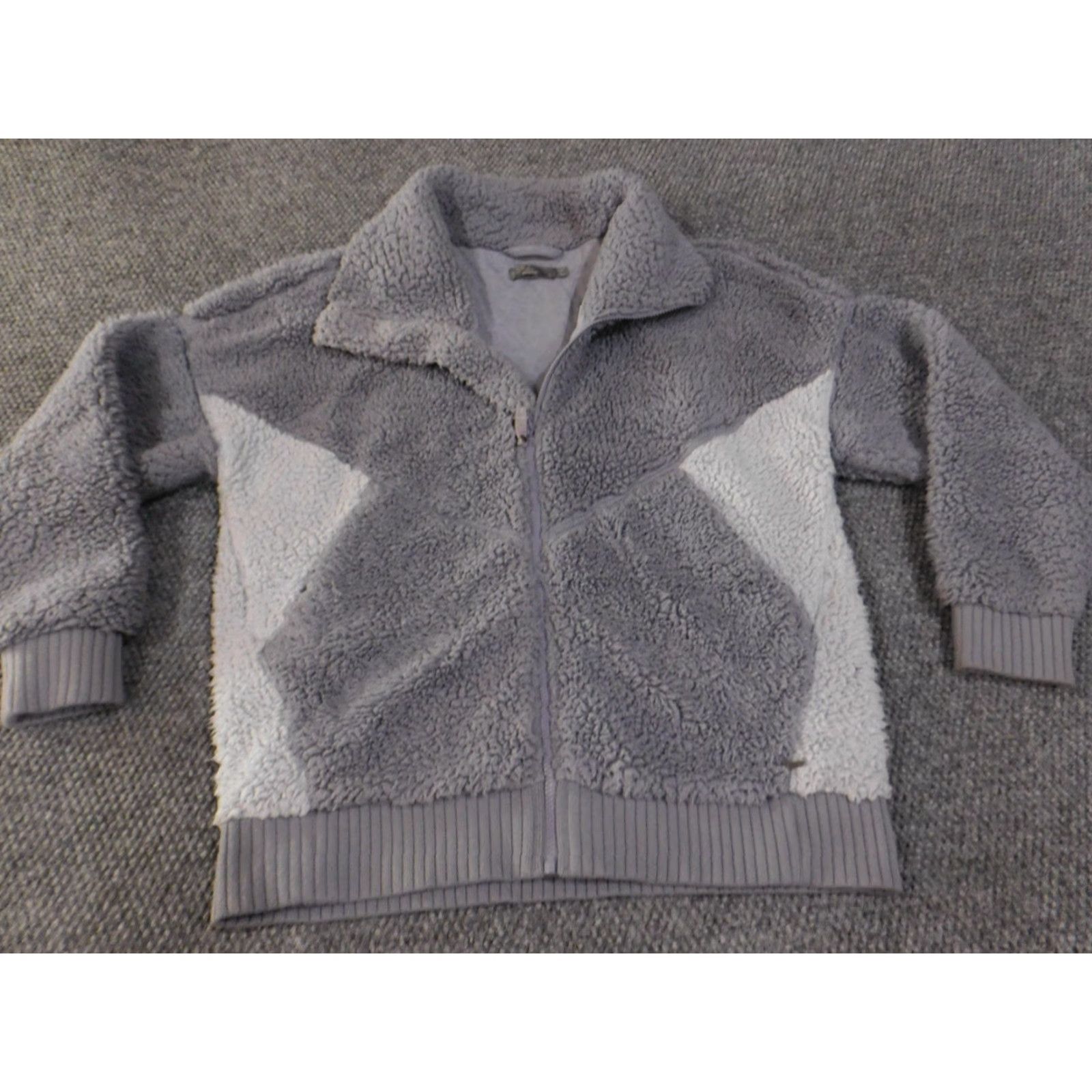 Prana prAna Jacket Womens Large Gray Sherpa Fleece Zip Up Colorblock Eco Recycled Poly Jacket Womens L Gray Solid Retro Casual Mens Womens Boys Girls Size L / US 10 / IT 46 - 5 Thumbnail