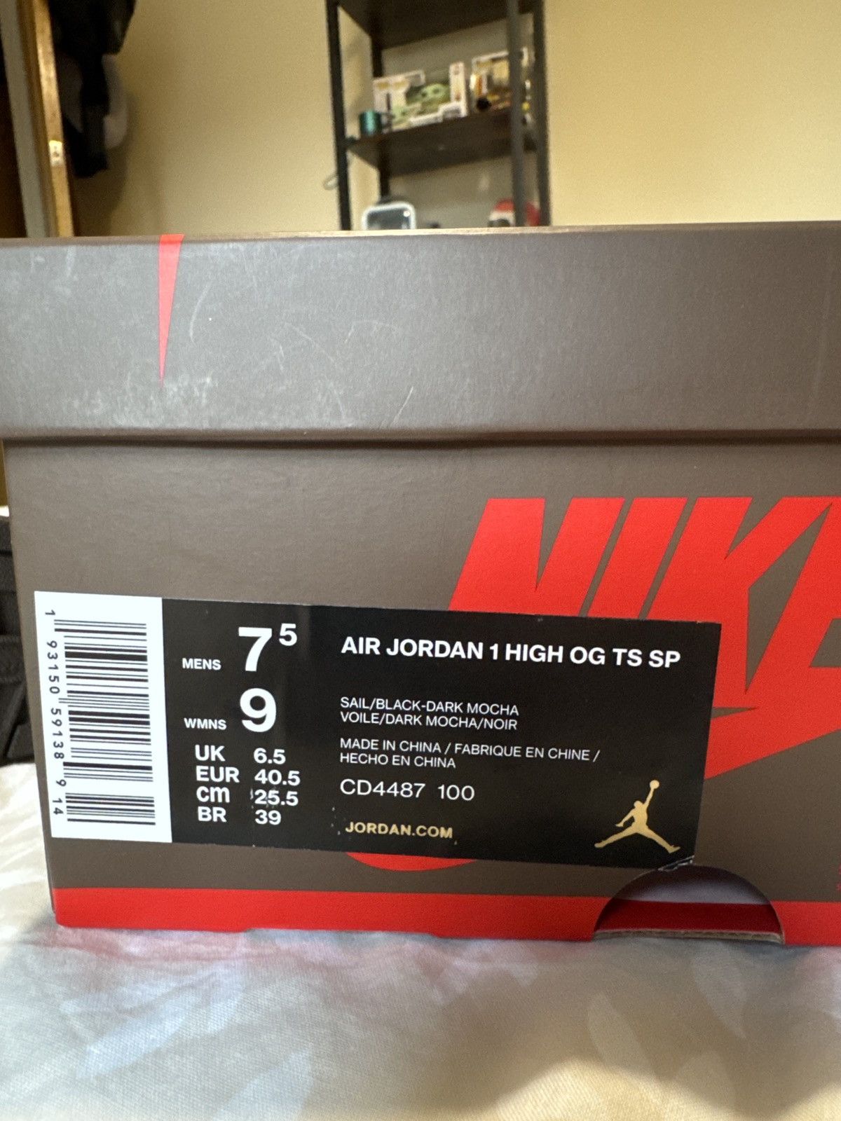 Jordan Brand × Travis Scott OG MOCHA HIGH AJ1 TRAVIS SCOTT Size US 7.5 / EU 40-41 - 11 Thumbnail