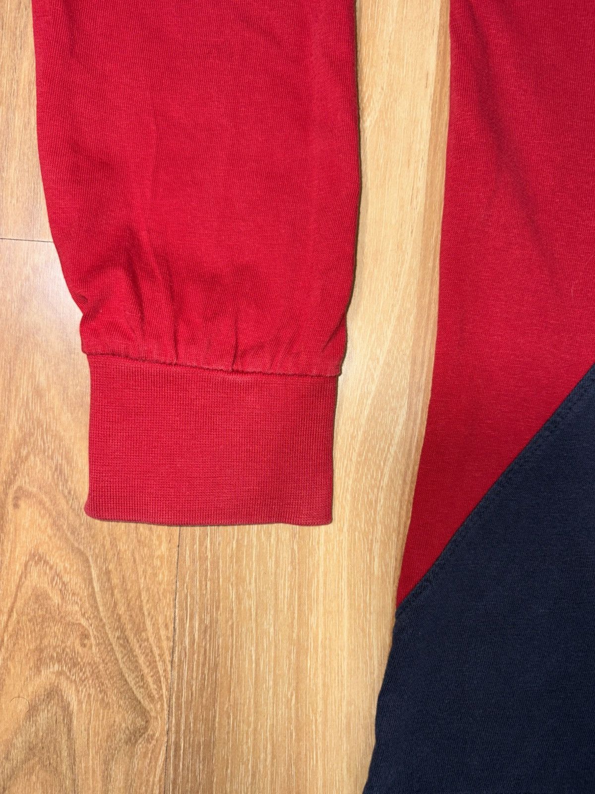 Tommy Hilfiger Vintage Tommy Hilfiger Diagonal Split Rugby Shirt H85 Patch Size US L / EU 52-54 / 3 - 3 Thumbnail